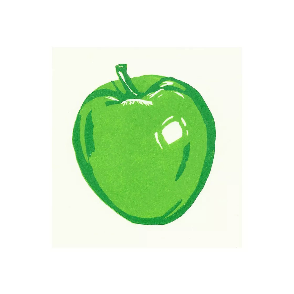 Magritte's Apple (2018) Linocut print from a limited edition of 15