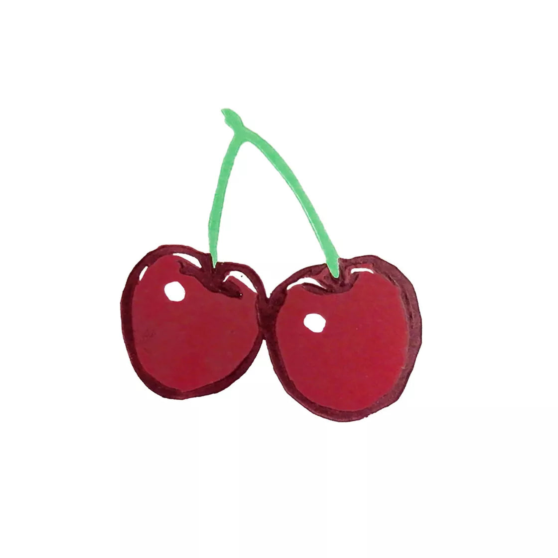 Cherries (2019) Linocut print from a limited edition of 15
