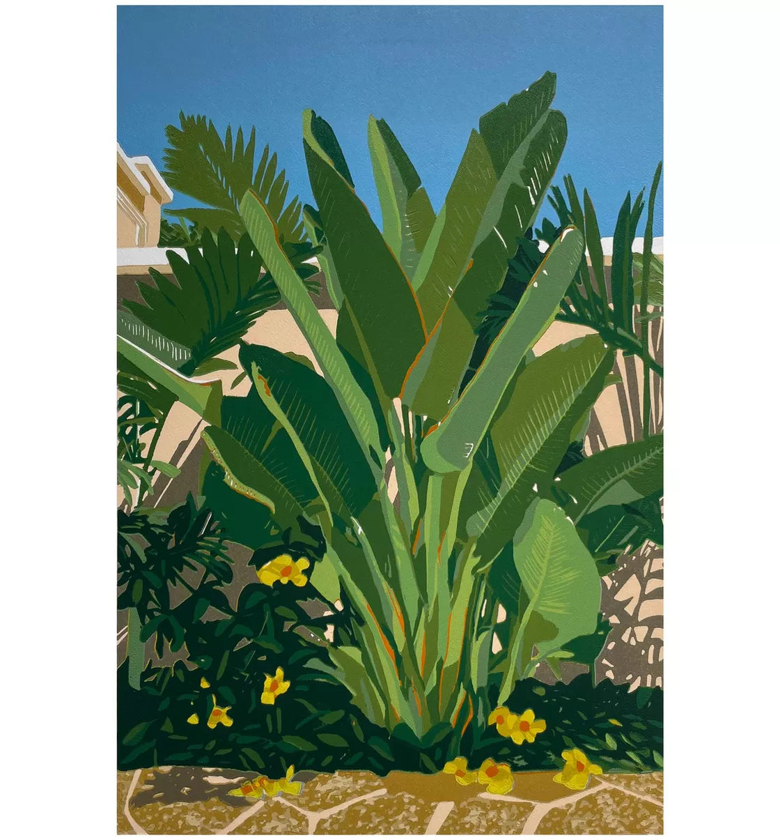 * Fanfare (2022) Linocut print from a limited edition of 15