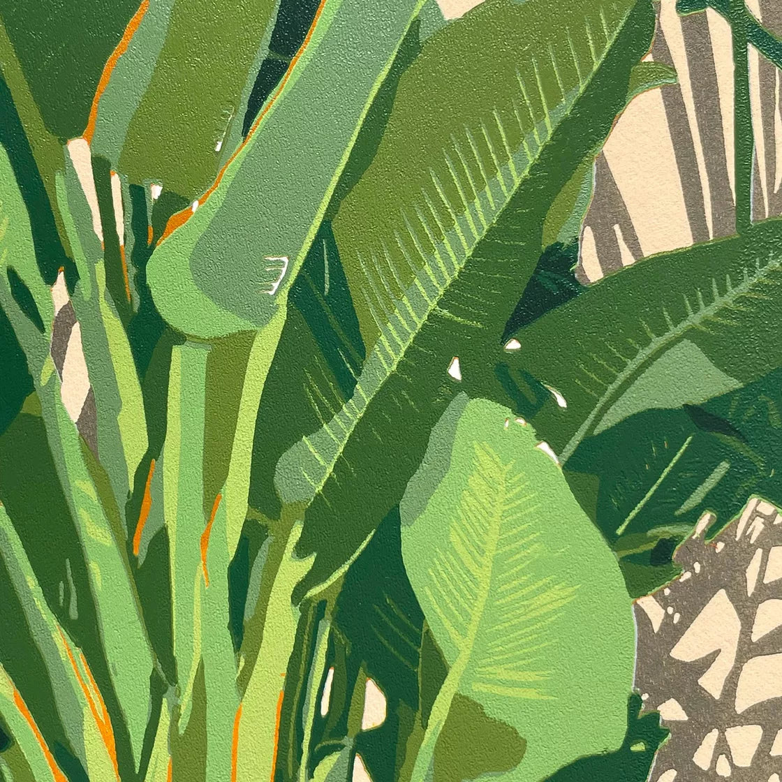 * Fanfare (2022) Linocut print from a limited edition of 15