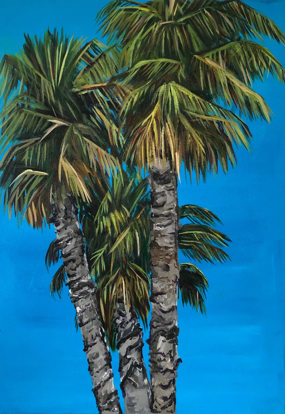 Palm Trees (2020) Acrylic painting