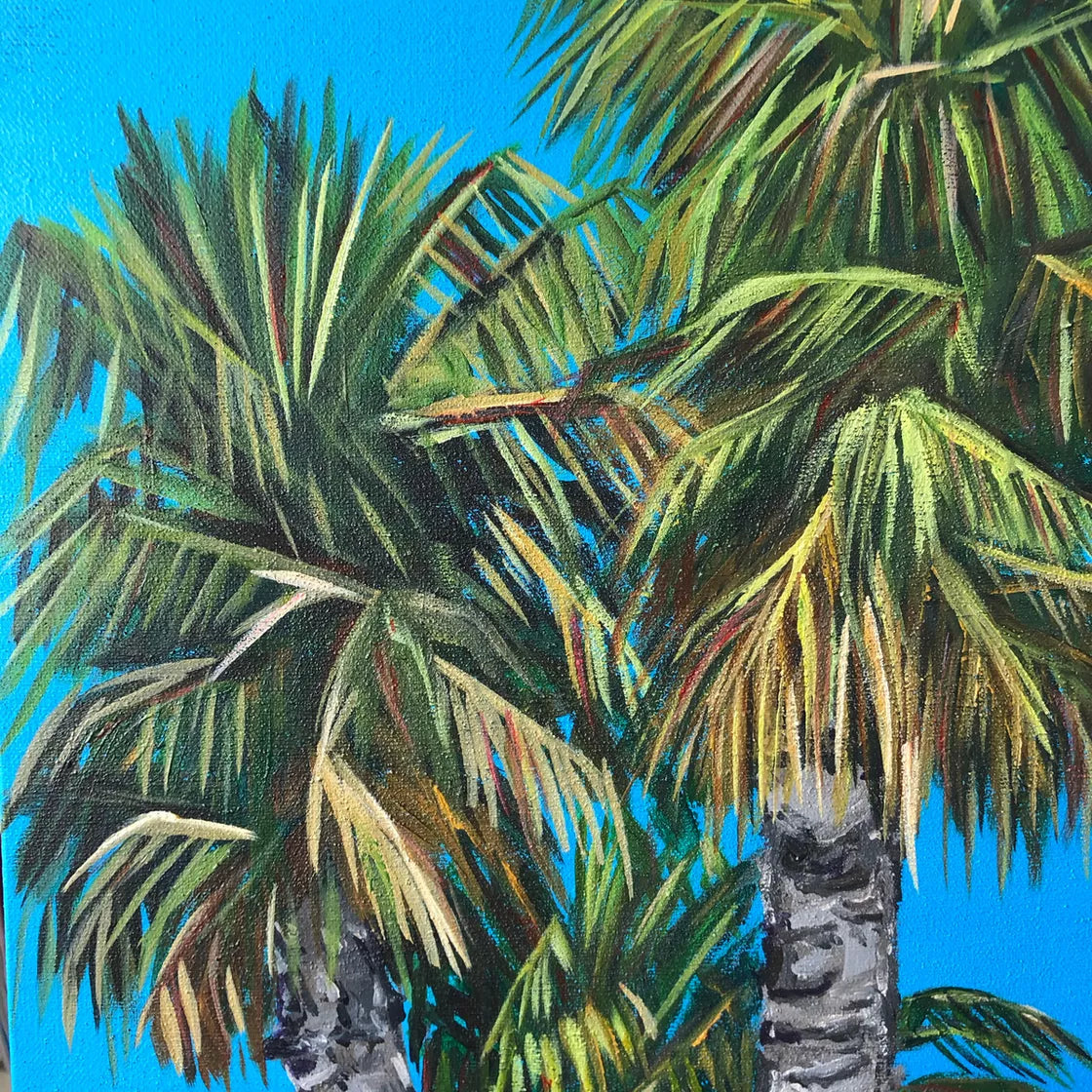 Palm Trees (2020) Acrylic painting