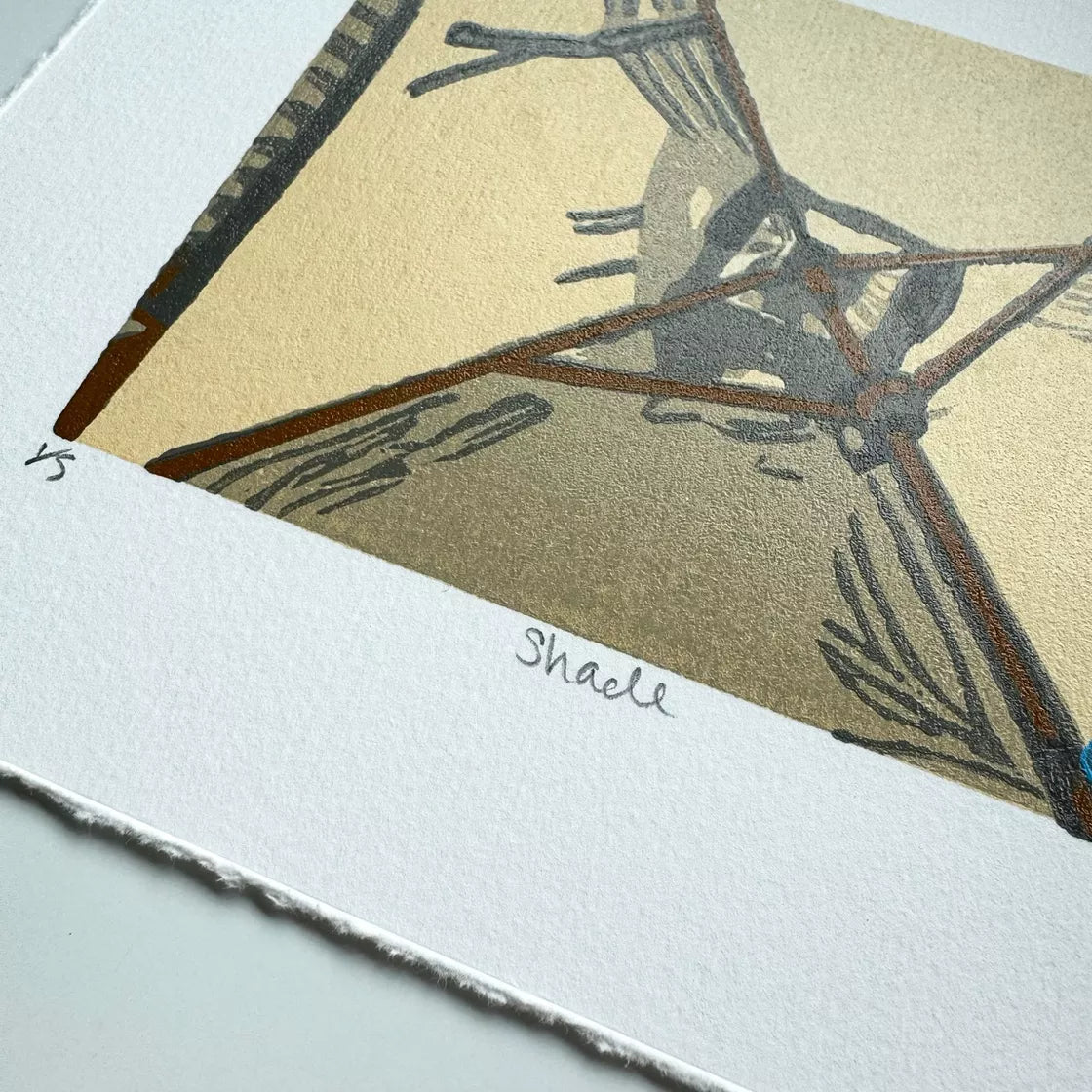 * Shade (2024) Linocut print from a limited edition of 5