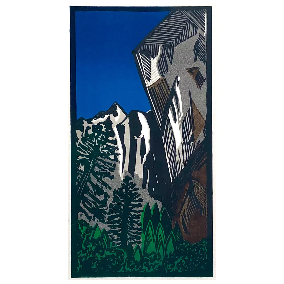 Small 2 (2020) Linocut print from a limited edition of 10
