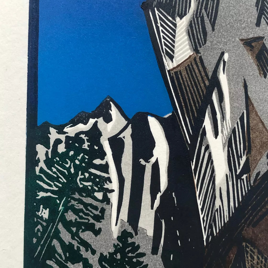 Small 2 (2020) Linocut print from a limited edition of 10