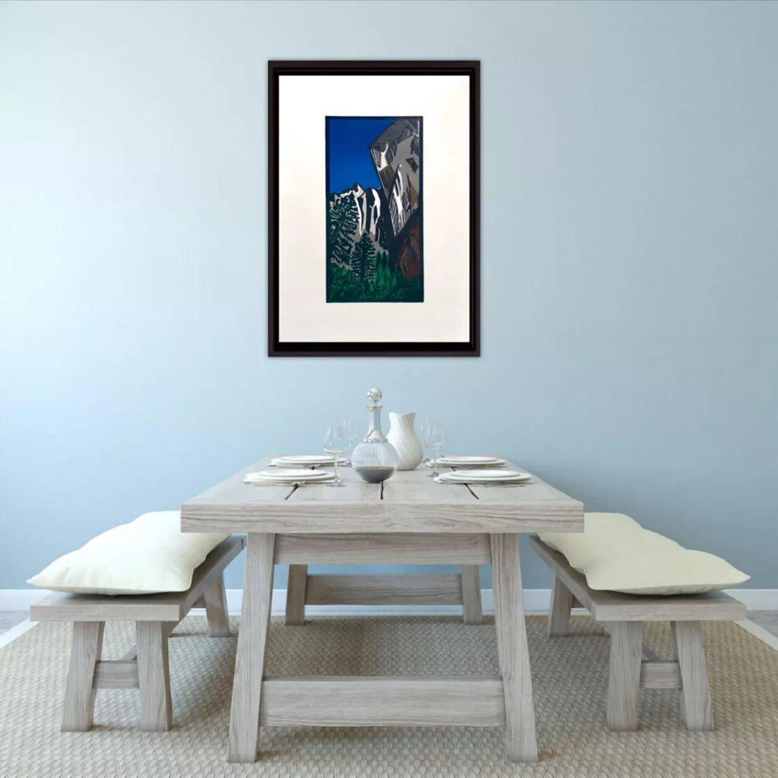 Small 2 (2020) Linocut print from a limited edition of 10