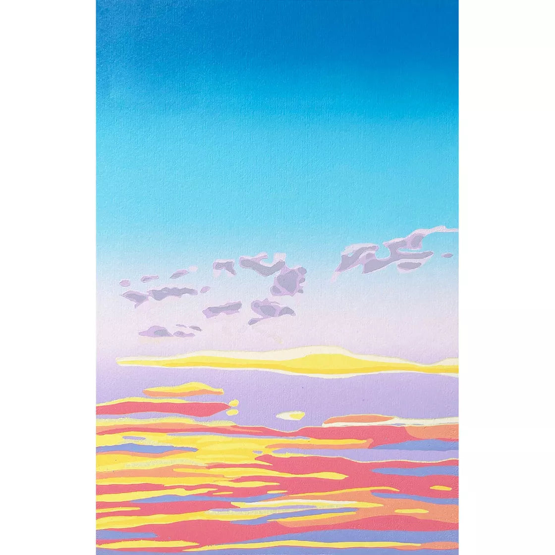 Sunset 1 (2023) Linocut print from a limited edition of 5