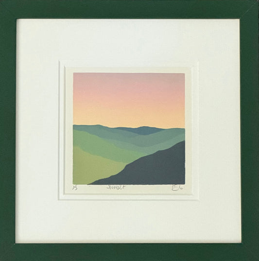 *Sunset -Framed