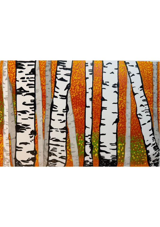 *Autumnal Birches